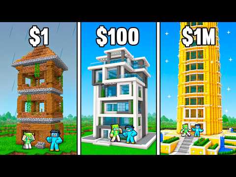 RASCACIELOS de POBRE a RICO en Minecraft!