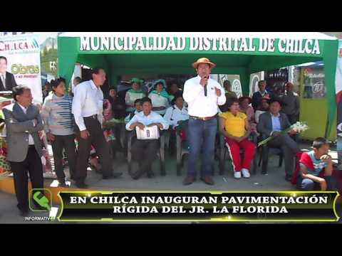 EN CHILCA INAUGURAN PAVIMENTACIÓN RÍGIDA DEL JR  LA FLORIDA