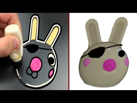 ROBLOX PIGGY JUMPSCARES EMOJI PANCAKE ART - TEACHER, MEMORY, BUNNY, BILLY