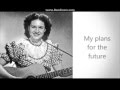 Making Believe Kitty Wells with lyrics