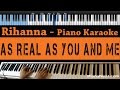 Rihanna - As Real As You And Me - (LOWER Key ...