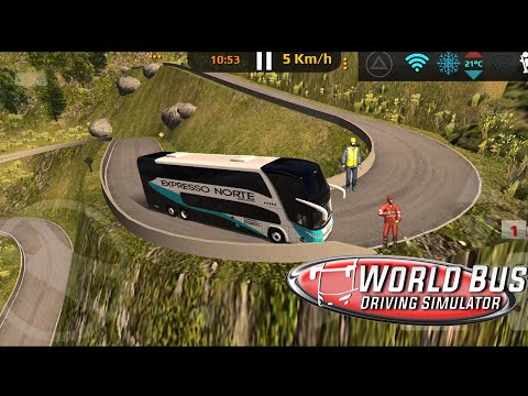 World Most Dangerous & Scariest Road | World Bus Driving Simulator | Android Gameplay
