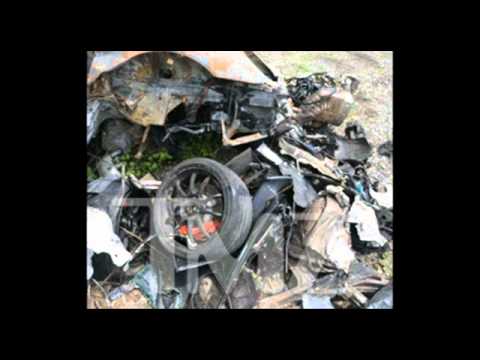 RYAN DUNN AND RYAN DUNN'S PORSCHE BEFORE AND AFTER CRASH