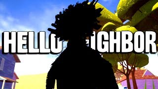 [Alpha 4] SECRET SHADOW MAN OUTSIDE THE MAP | Hello Neighbor Gameplay