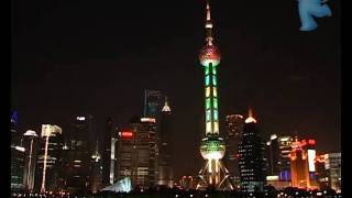 Video : China : HuangPu River cruise by night, ShangHai 上海