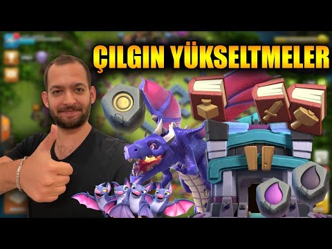 TH 13 ÇILGIN YÜKSELTMELER İLE EJDER YARASA SALDIRILARIMIZ CLASH OF CLANS