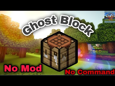 How to make ghost block (No mod or command) | Minecraft