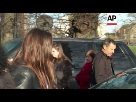 Mourners gather outside Michael's London home