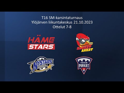 T16 SM-karsintaturnaus: Häme Stars - SSRA, Nystars - Pirkat (21.10.2023)