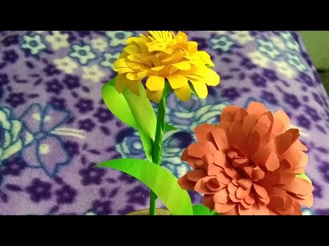 Paper flowers making