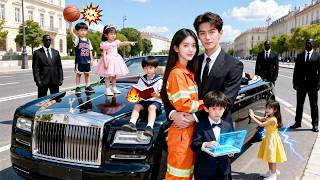 Cleaner Married Beggar with 5 Baby, Unexpectedly, He Was CEO & 5 Baby Were Her biological!#cdrama