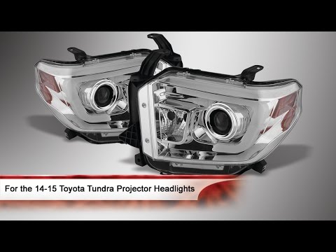 14-15 Toyota Tundra Light Bar DRL Projector Headlights