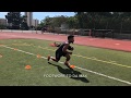 Football Drills Running Back Cone Drills Part 1