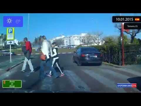 Driving through Aljarafe (Spain) from Tomares to Castilleja de la Cuesta 10.01.2015 Timelapse x4