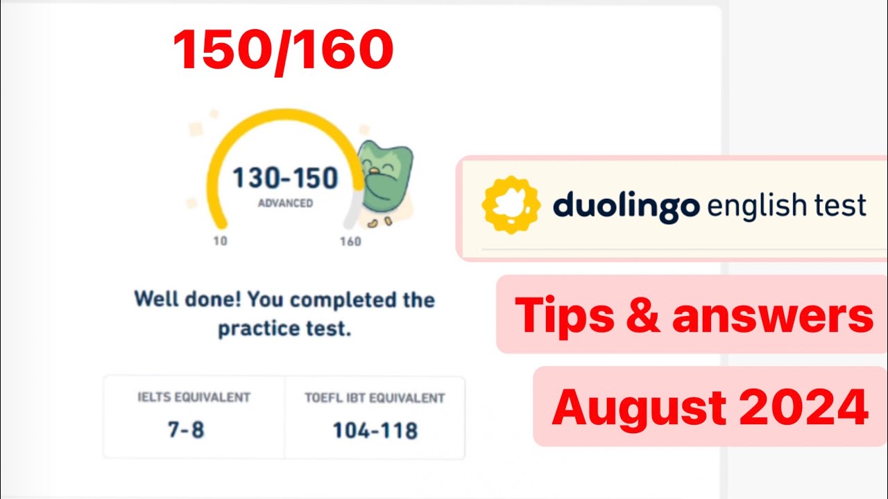 Duolingo English Practice Test | How to score 150 in Duolingo English Test | 19th August 2024 | Tips