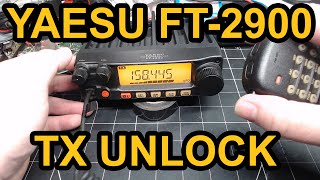 FT-2900 How to unlock TX -  Extended frequency mod