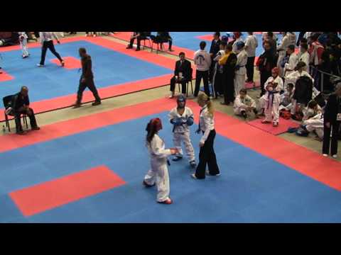 2012 ITF TKD World Cup Brighton, England - Pre-junior female sparring -45 kg, coloured belts