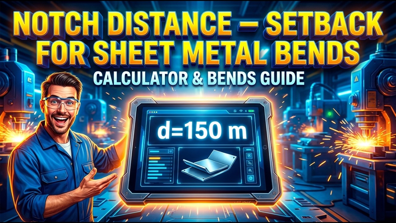 Notch Distance Calculator — Setback for Sheet Metal Bends