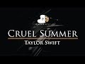 Taylor Swift - Cruel Summer - Piano Karaoke / Sing Along Cover with Lyrics