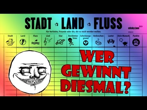 Wer GEWINNT dieses Mal? :D | Stadt Land Fluss #5