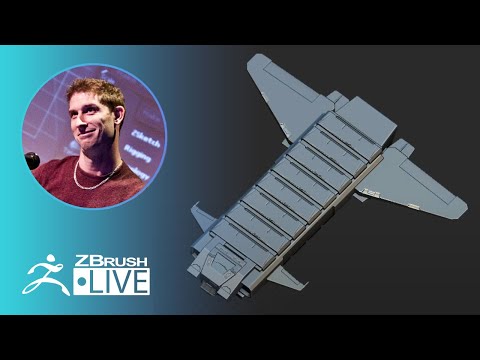 ZBrush 2020 - Aircraft Hard Surface 3D Modeling Tips - Pixologic Paul Gaboury - Part 3