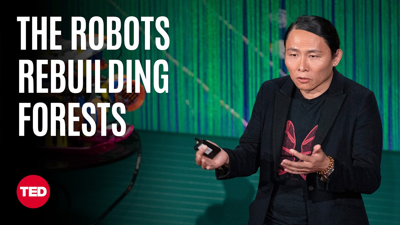The Army of Autonomous Robots Restoring Nature | Tom Chi | TED