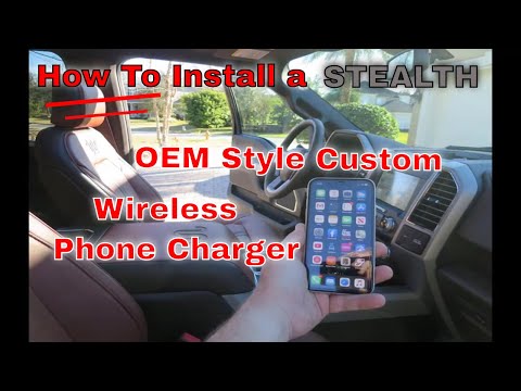 Detailed Wireless Cell Phone Charger Install How To on Ford F150