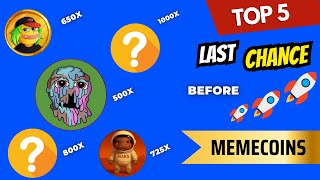 🚨CRYPTO IS CRASHING!🚨 BUT HERE ARE TOP 5 *BUY THE DIP* MEMECOINS WITH INSANE BOUNCE POTENTIAL