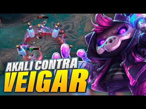 One of AKALI's worst counters? - Akali Mid vs Veigar