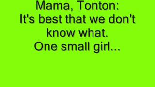 Once On This Island: One Small Girl with lyrics