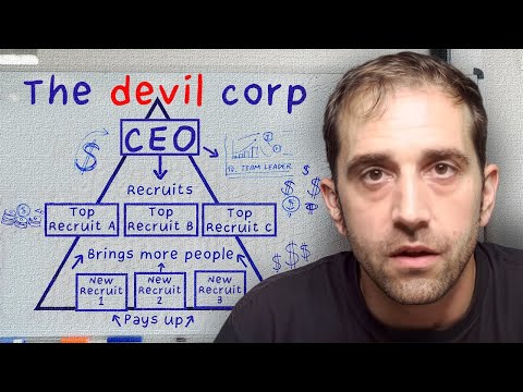 I let the interviewees know it's a pyramid scheme