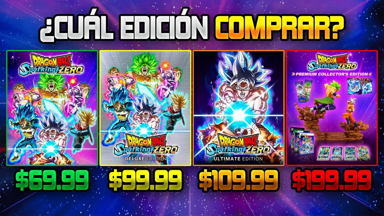 ¿Cuál Edición de Dragon Ball Sparking Zero Deberías Comprar?