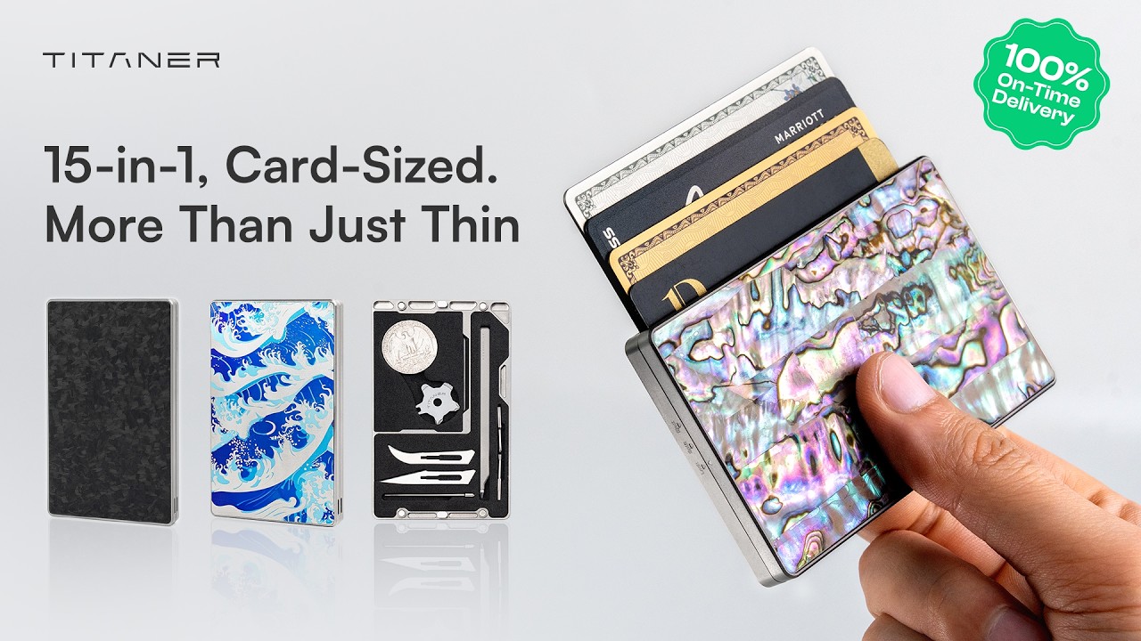 Titaner Verso | The 10mm Titanium MagSafe Wallet That Does More