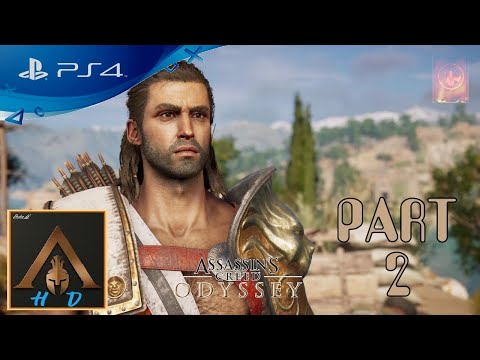 Assassin`s Creed Odyssey - Walkthrough Part 2 [PS4] Nightmare Mode 100%
