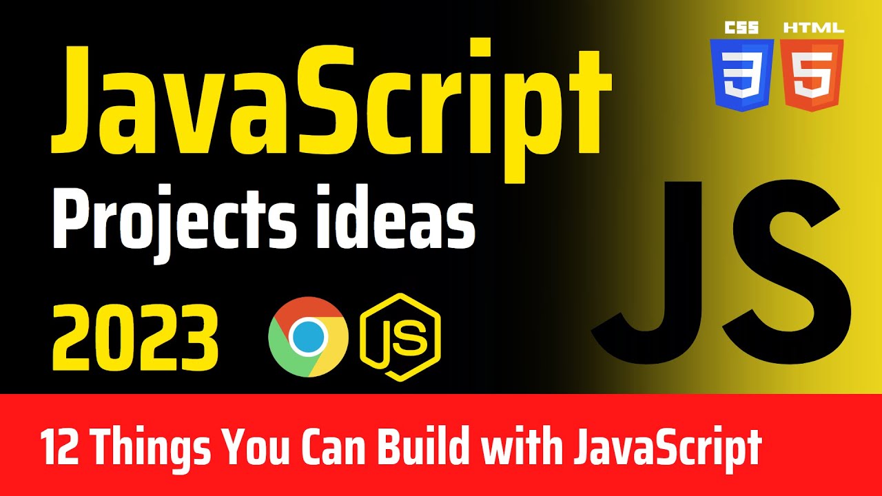 12 JavaScript Projects for Beginners with Source Code - HTML CSS JavaScript Projects