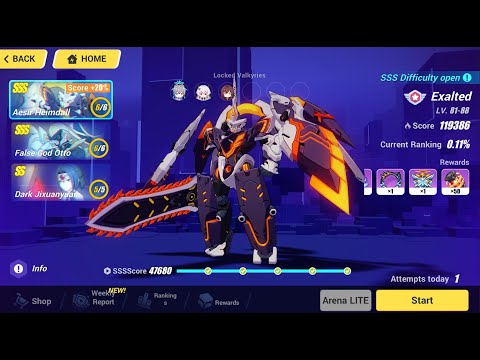 Memorial Arena EX - SS DXY - SSS Otto - SSS Heimdall (119386) | HI3 GLB