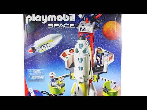 PlayMobil Mars Mission Rocket with Launch Site Unboxing Toy Review Speed Build