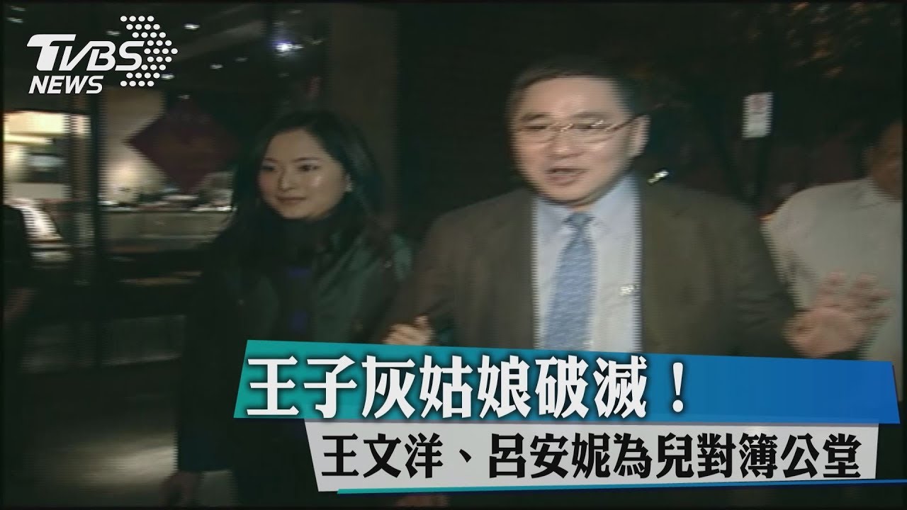 王子灰姑娘破滅! 王文洋、呂安妮為兒對簿公堂