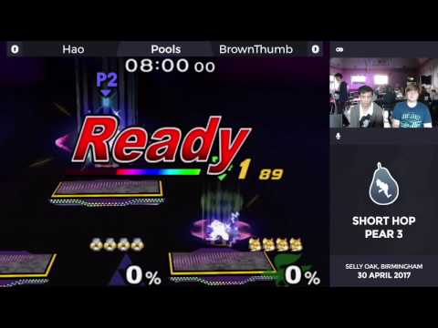 Short Hop Pear 3 - Pool 2 - HaoTwo (Fox) vs Brownthumb (Sheik, Captain Falcon)