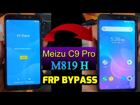Meizu C9 pro (M819H) FRP Bypass - Google Account Bypass without pc 100%DONE Meizu C9 Android 8.1 FRP