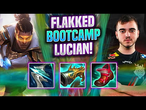 FLAKKED IS INSANE WITH LUCIAN IN KOREA BOOTCAMP! - G2 Flakked Plays Lucian Top vs Varus! |