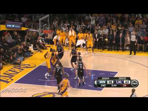 Kobe Bryant 33 points vs Minnesota Timberwolves 02/28/2013
