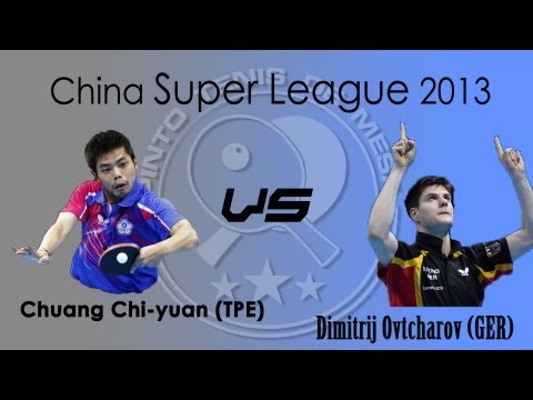 Chinese Table Tennis Super League 2013: Chuang Chih Yuan vs. Dimitrij Ovtcharov