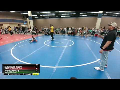 56-57 Lbs Round 2 - Alejandro Campa, Alamo City Wrestling Club Vs Andrew Evans, ReZults Wrestling