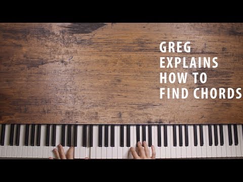 How to find chords - piano