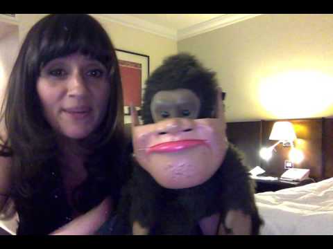nina and monkey in hotel birmingham www.ninaconti.net