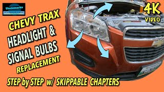 How to change headlight bulbs on Chev Trax