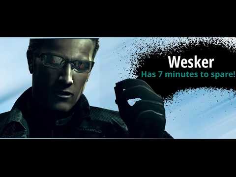 Wesker has 7 minutes to spare! Wesker joins the battle!