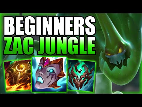 HOW TO PLAY ZAC JUNGLE & HARD CARRY THE GAME FOR BEGINNERS! - Gameplay Guide League of Legends