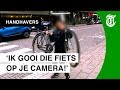 Agressieve fietser bedreigt cameraploeg - HANDHAVERS #10